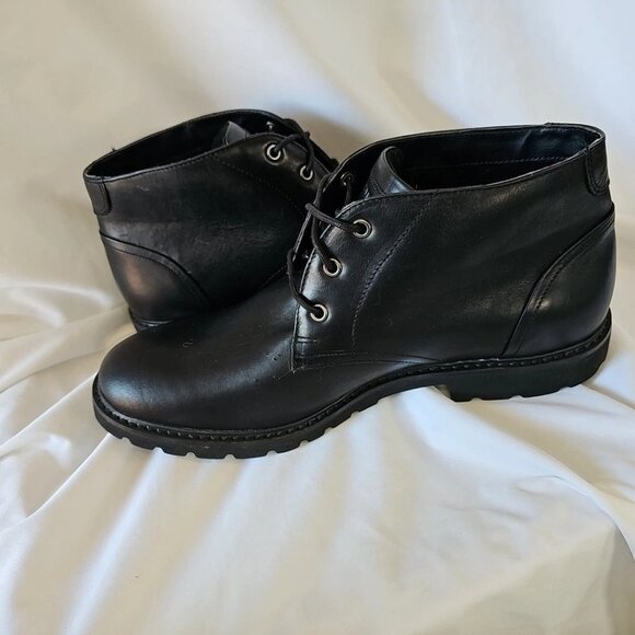 Men's Rockport TruTech Lightweight Flexible Black Shock Absorbing Boot- Size: 9. - Picture 1 of 13
